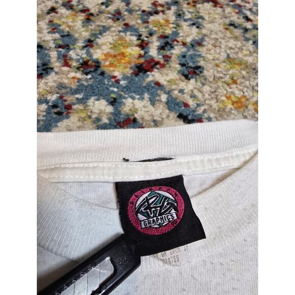 Vintage 90's Budweiser Beer Frogs Basketball Graphic T-Shirt Size XL Boxy - Picture 6 of 7